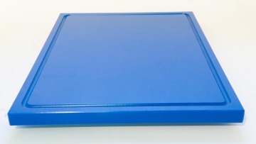 1xSchneidbrett Blau 50x30x2 cm.mit Saftrille Industriqualitt