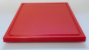1xSchneidbrett Rot 50x30x2 cm.mit Saftrille Industriqualität