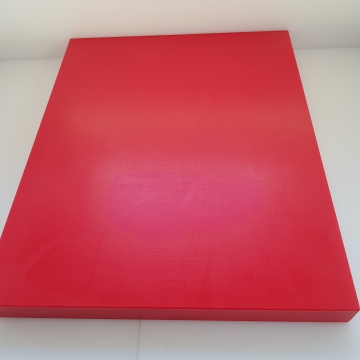 1x Schneidbrett40x30x3cm. aus Qualitätskunststoff Rot